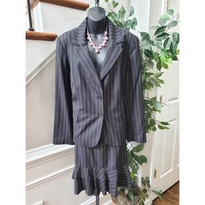 Caslon Black Striped Blazer